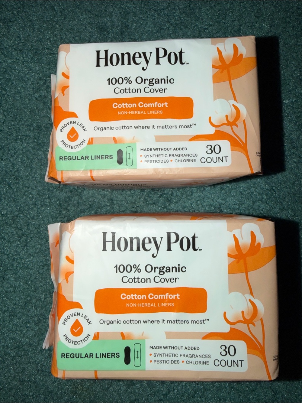 Honey Pot 100% Organic Cotton Cover Cotton Comfort Liners!